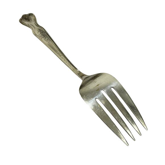 Silverplate Cold Meat Fork International Silver Inspiration - Magnolia c. 1951 - Picture 3 of 6